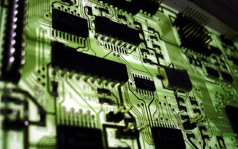Close-up of circuit board