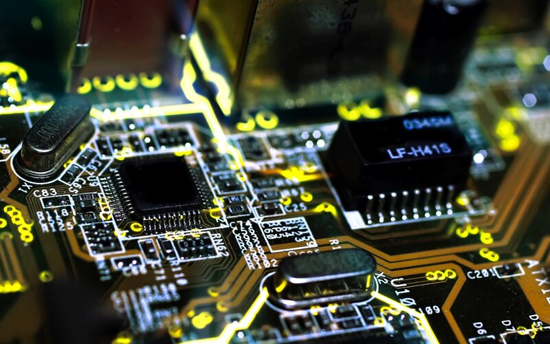 Close-up of circuit board