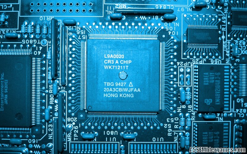 close-up of circuit board