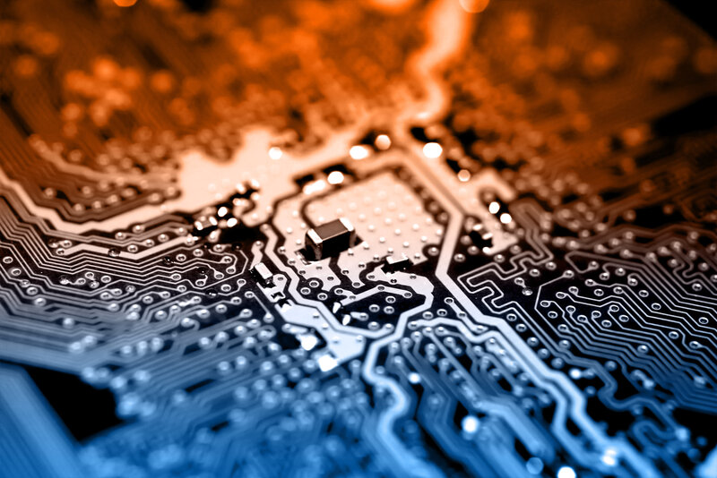 Close-up of circuit board