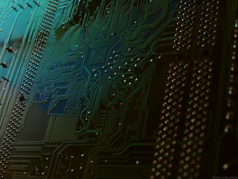 close-up of circuit board