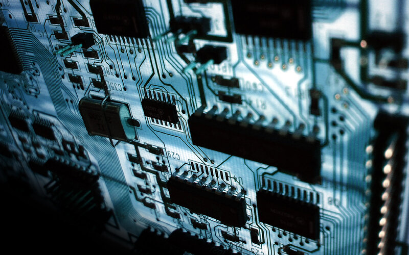 Close-up of circuit board