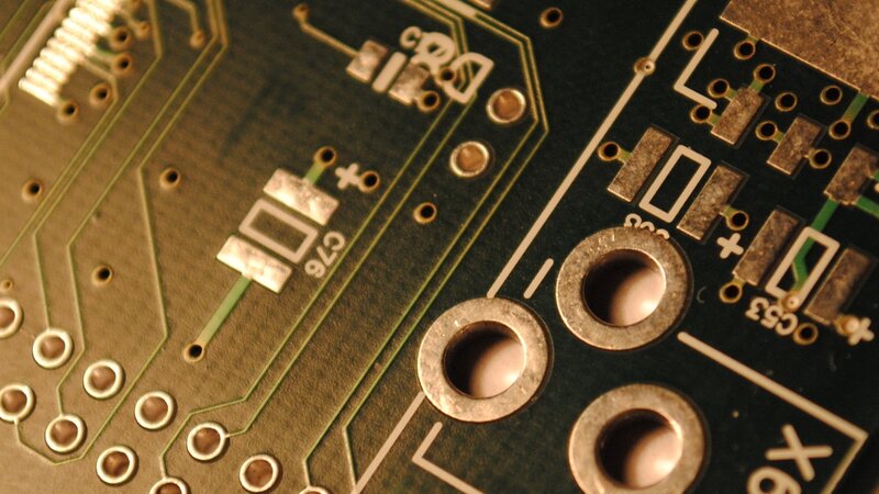 close-up of circuit board