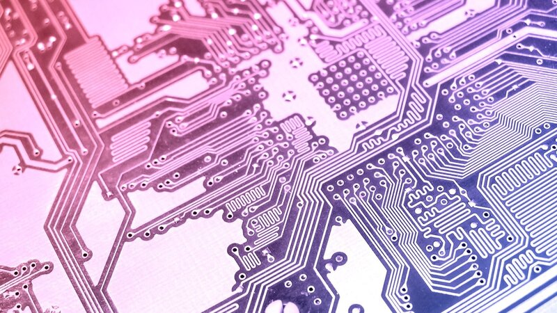 close-up of circuit board