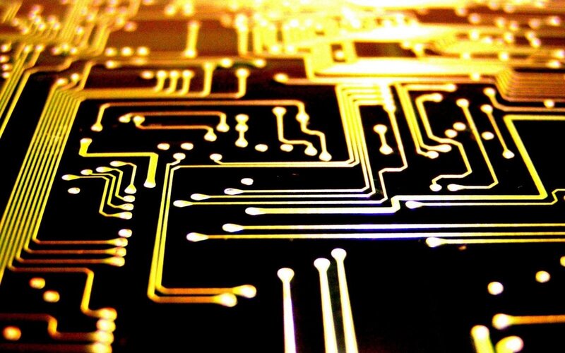 Close-up of circuit board