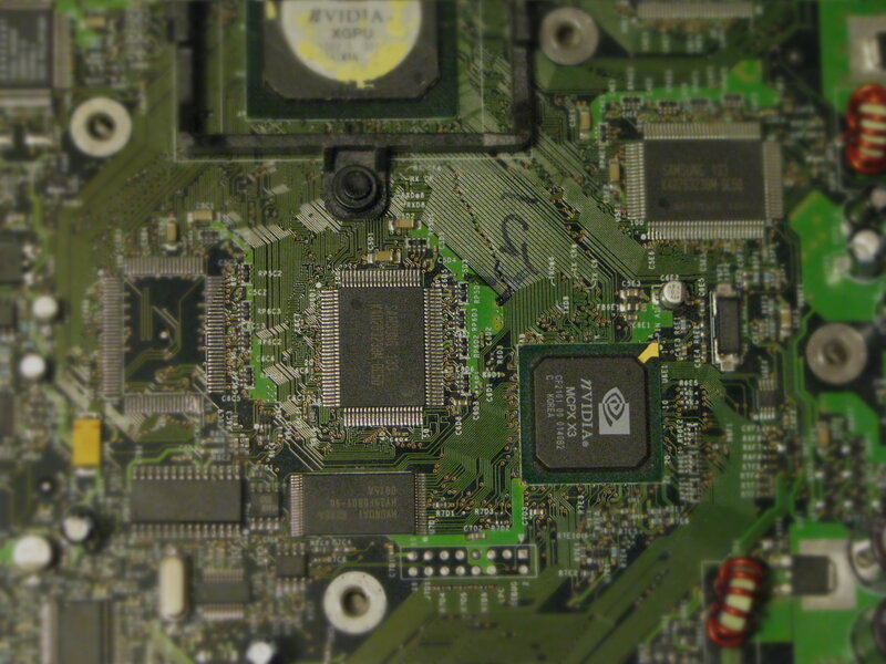 close-up of circuit board