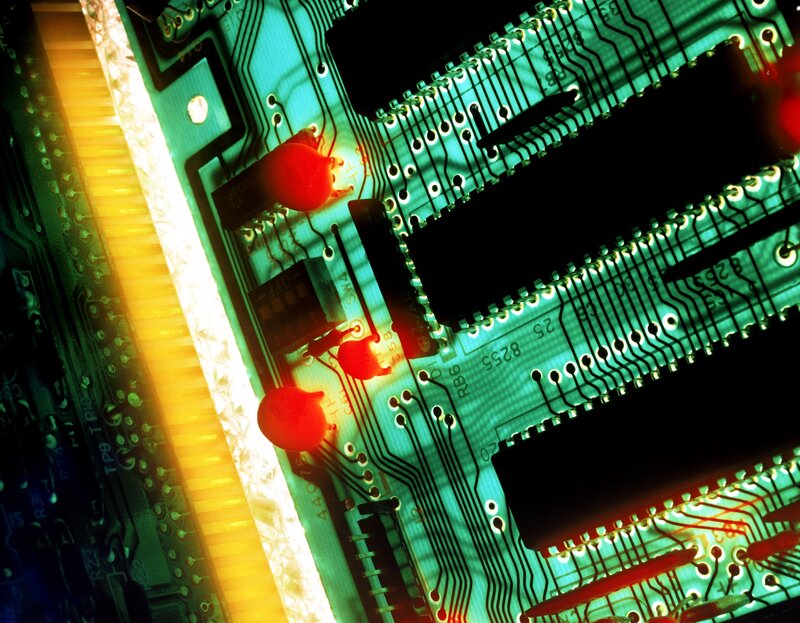 Close-up of circuit board