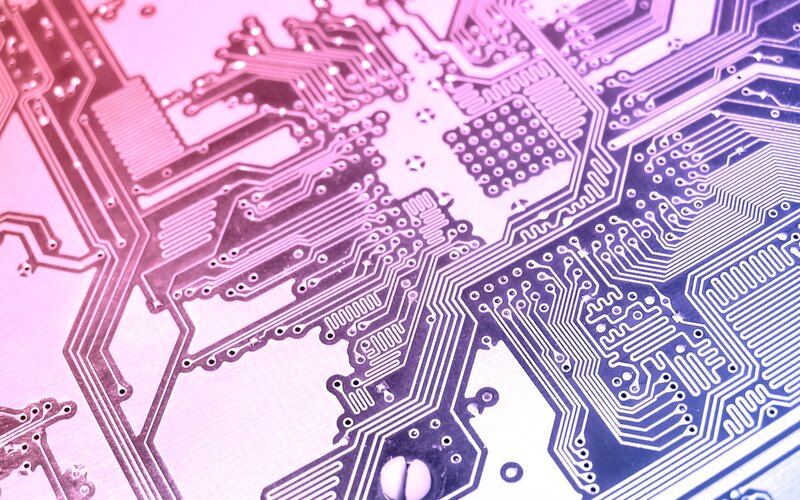 Close-up of circuit board
