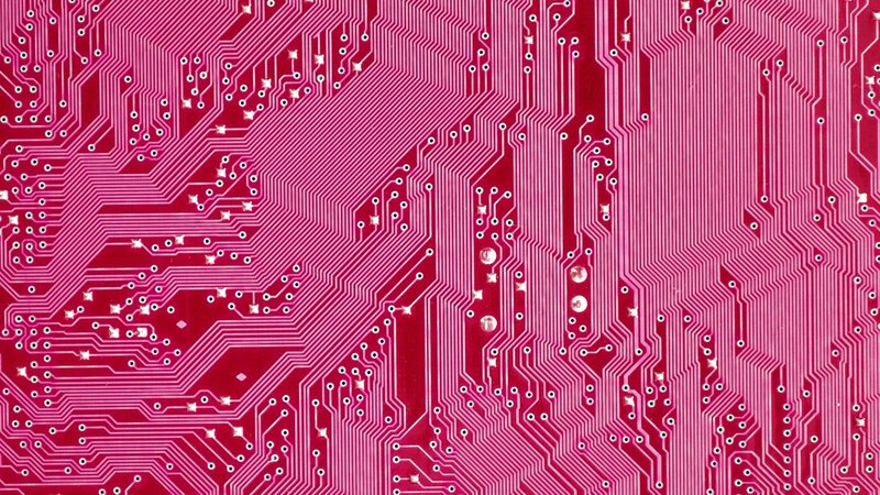 close-up of circuit board