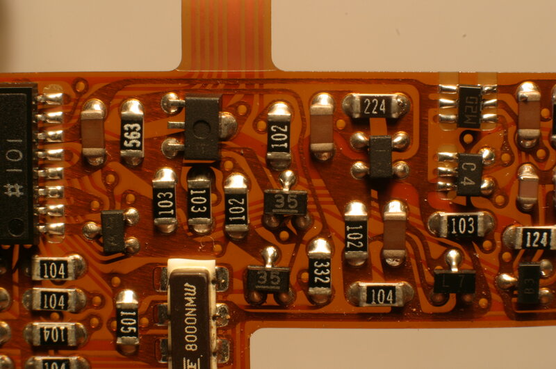 Close-up of Circuit Board — Orange