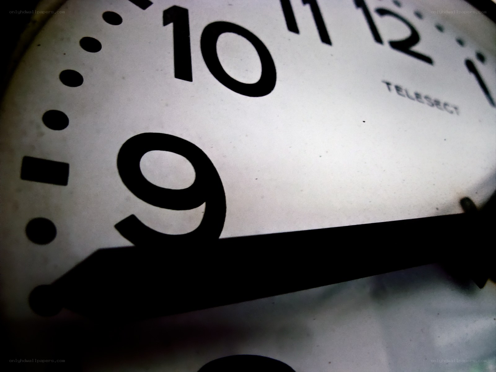 close-up of clock face