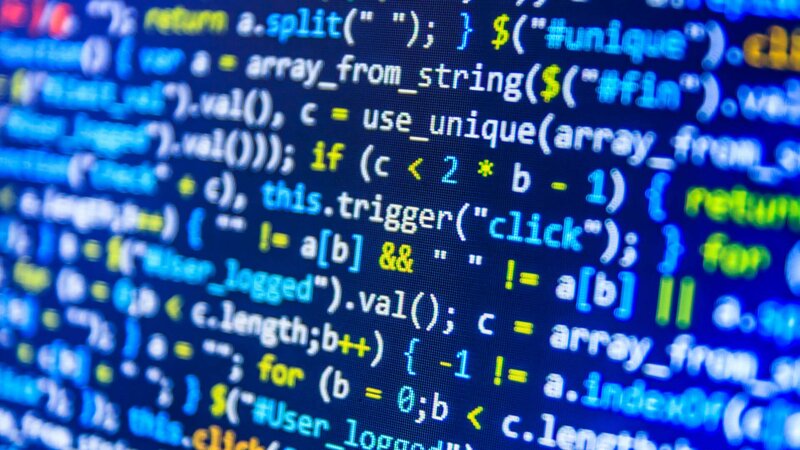 Close-up of Code