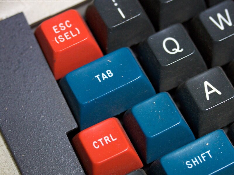 Close-up of colorful keyboard keys