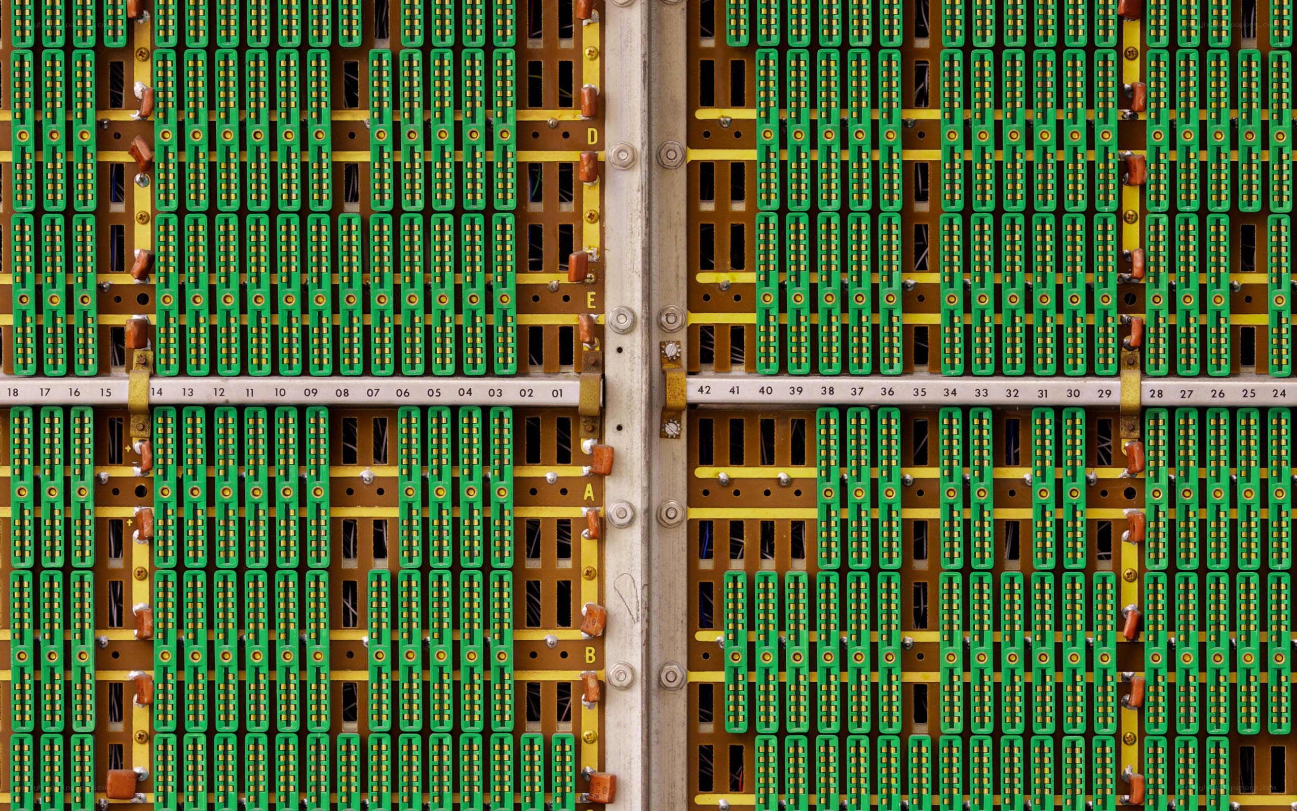 Close-up of computer circuit boards