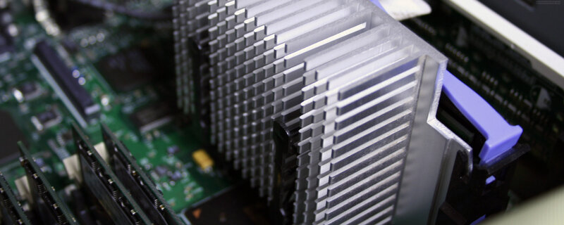 Close-up of computer motherboard
