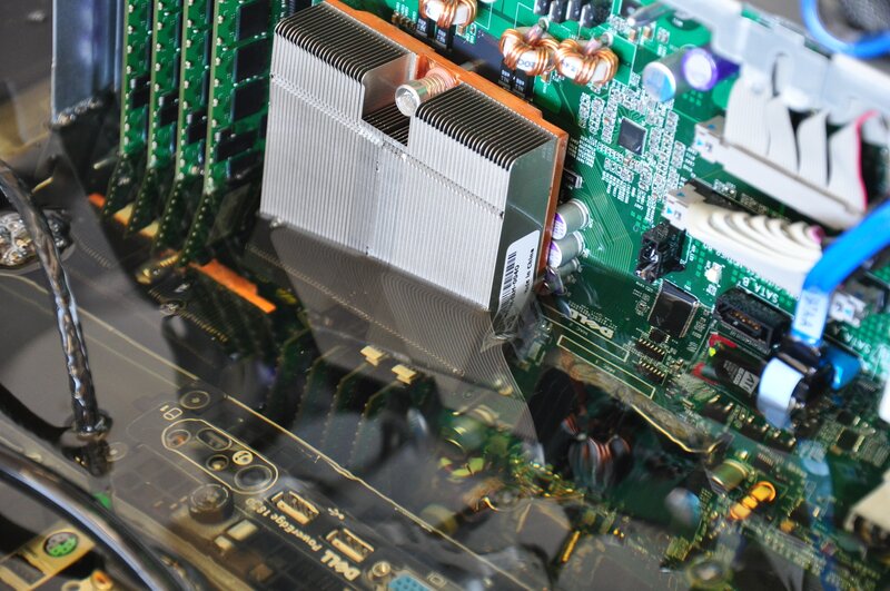 Close-up of computer motherboard