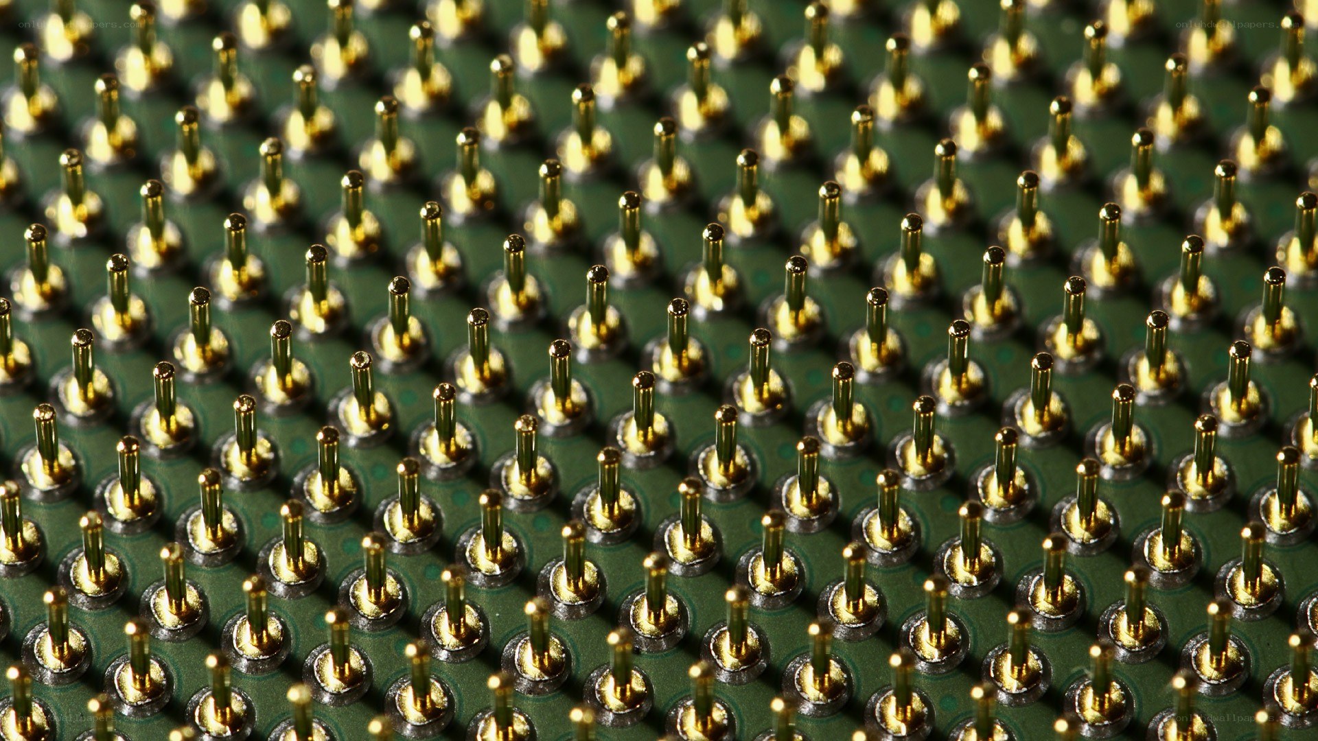 Close-up of CPU pins