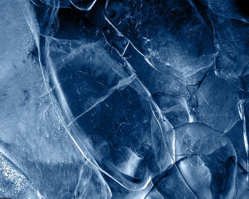 Close-up of Cracked Ice