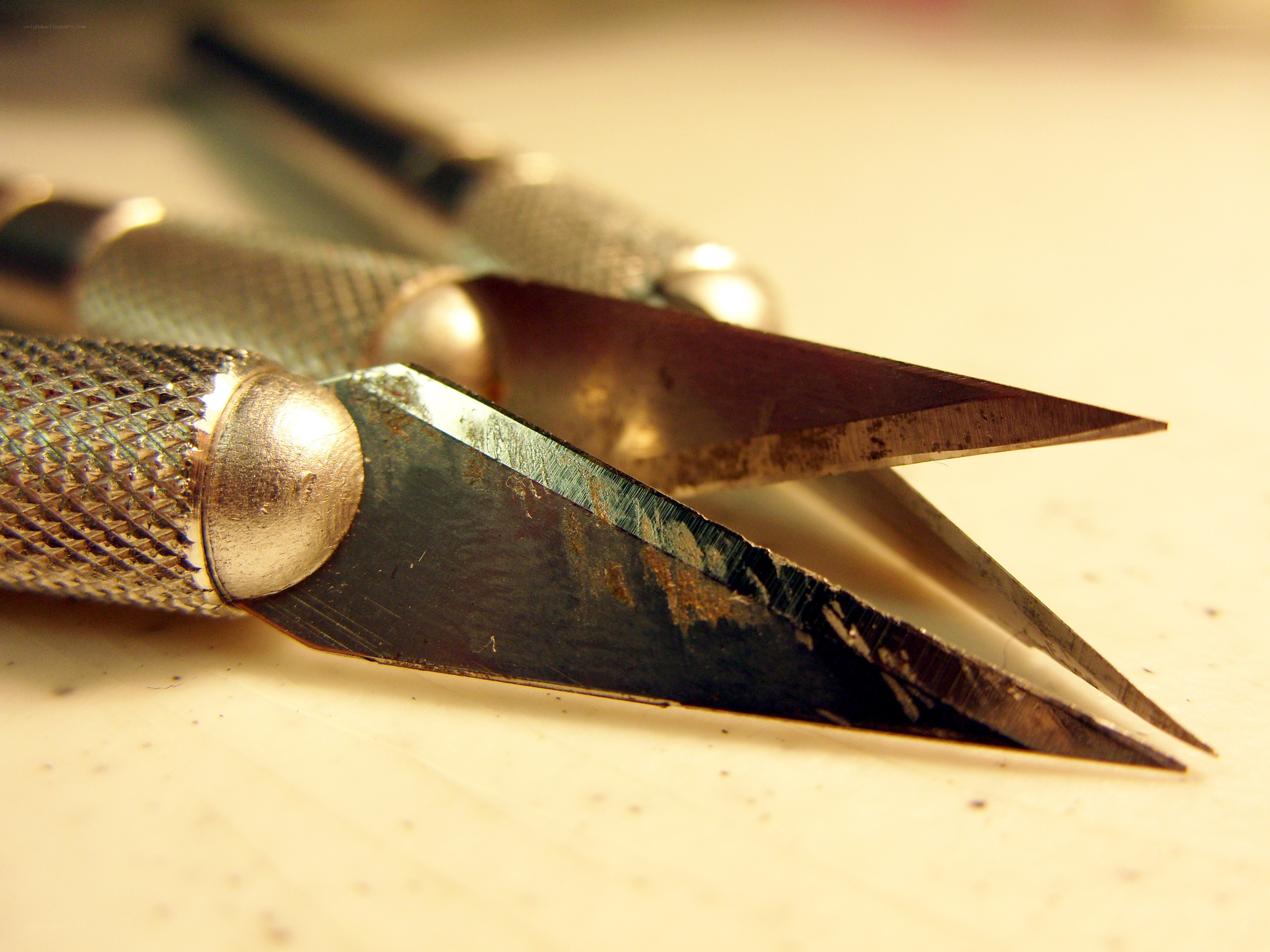 close-up of craft knives