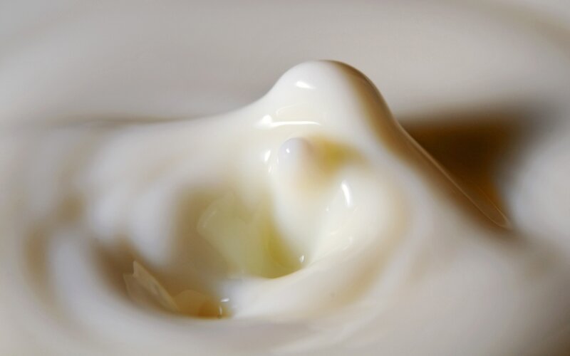 close-up of creamy texture