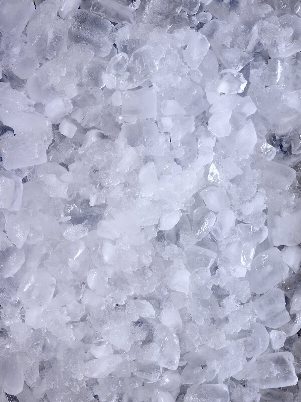 Close-up of crushed ice