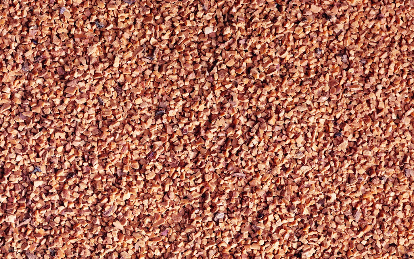 close-up of crushed nuts