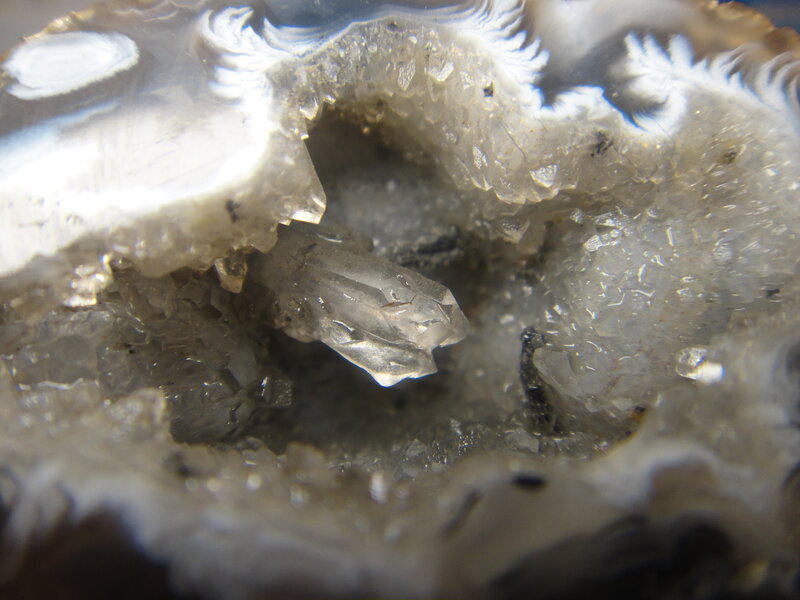 close-up of crystal formation