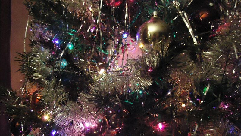 Close-up of Decorated Christmas Tree