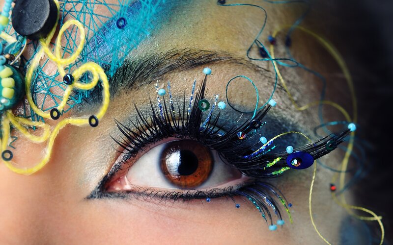 Close-up of Decorated Eye