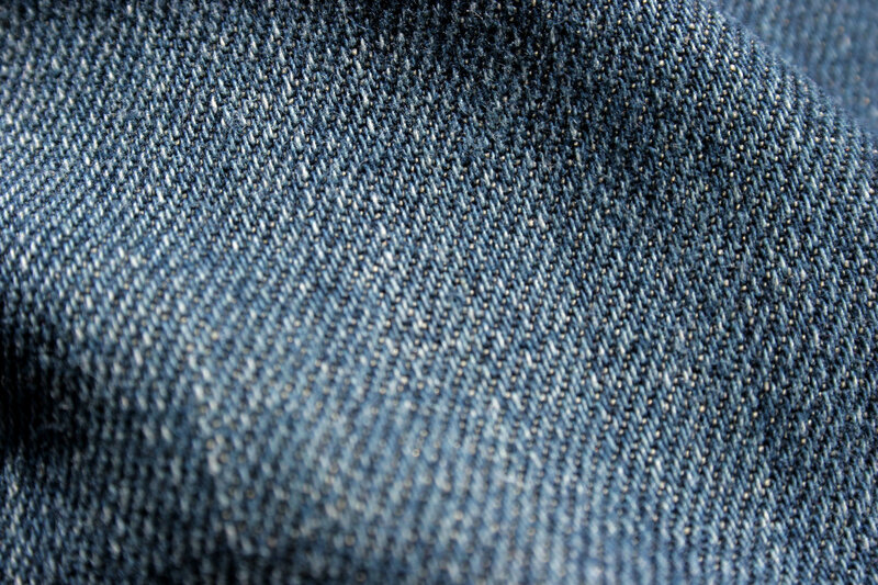 close-up of denim fabric