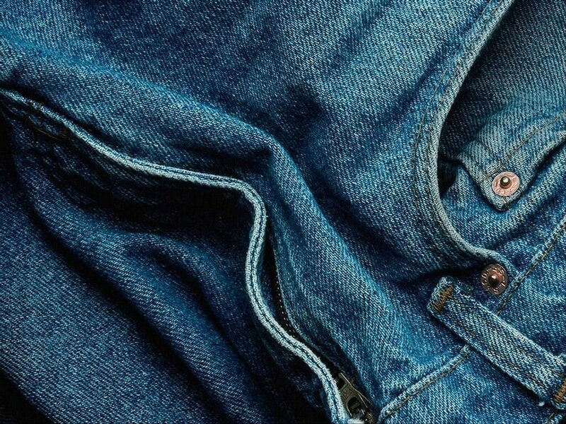 close-up of denim fabric