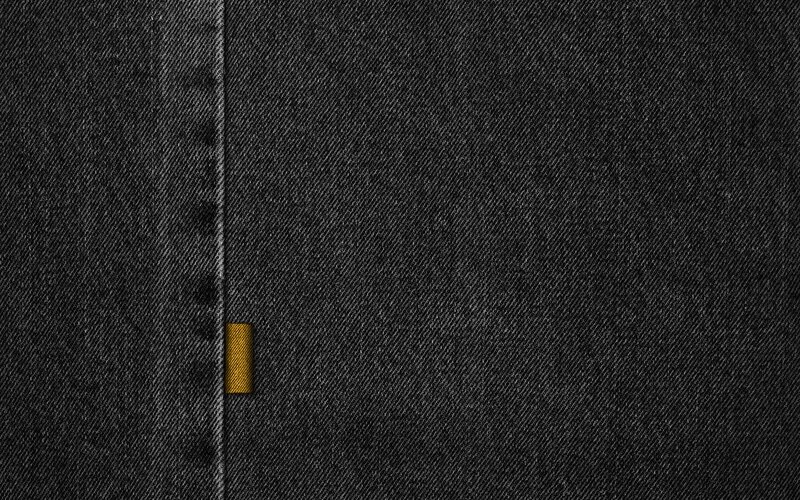 Close-up of Denim Fabric — Black, Neutral