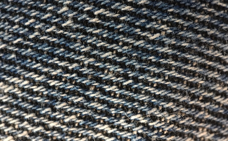 Close-up of Denim Fabric — Blue, Neutral, Photograph