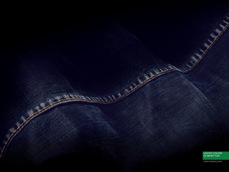 Close-up of denim jeans