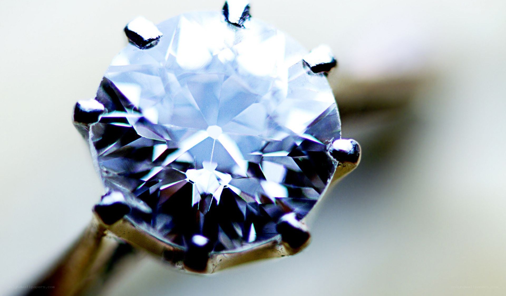 close-up of diamond ring