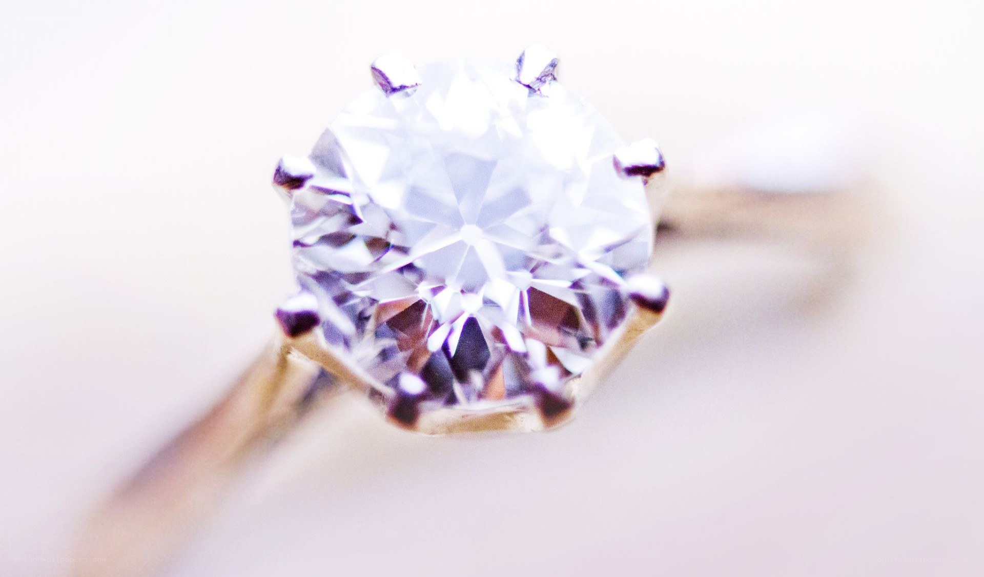 close-up of diamond ring