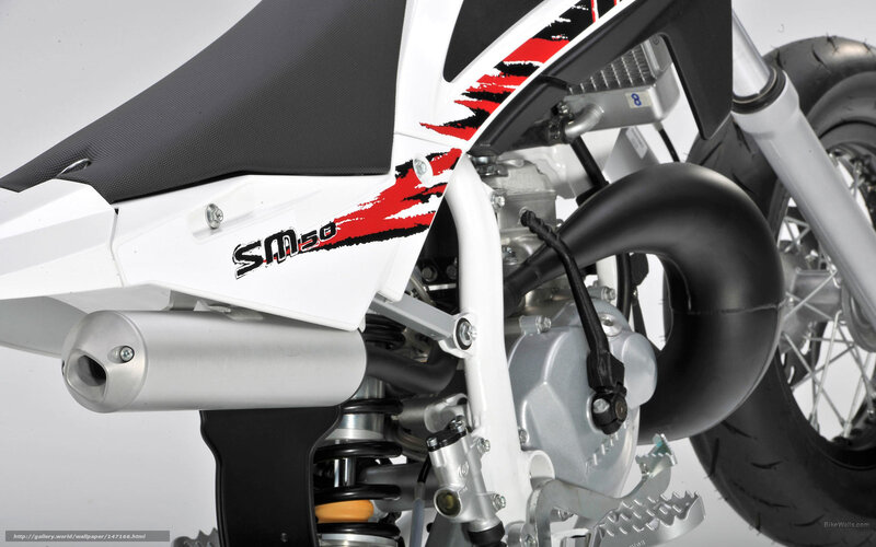 close-up of dirt bike engine
