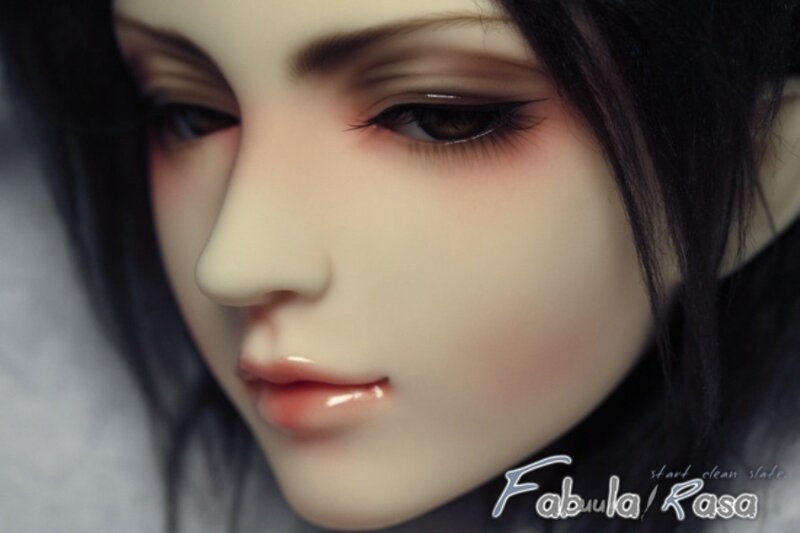 Close-up of Doll Face — White