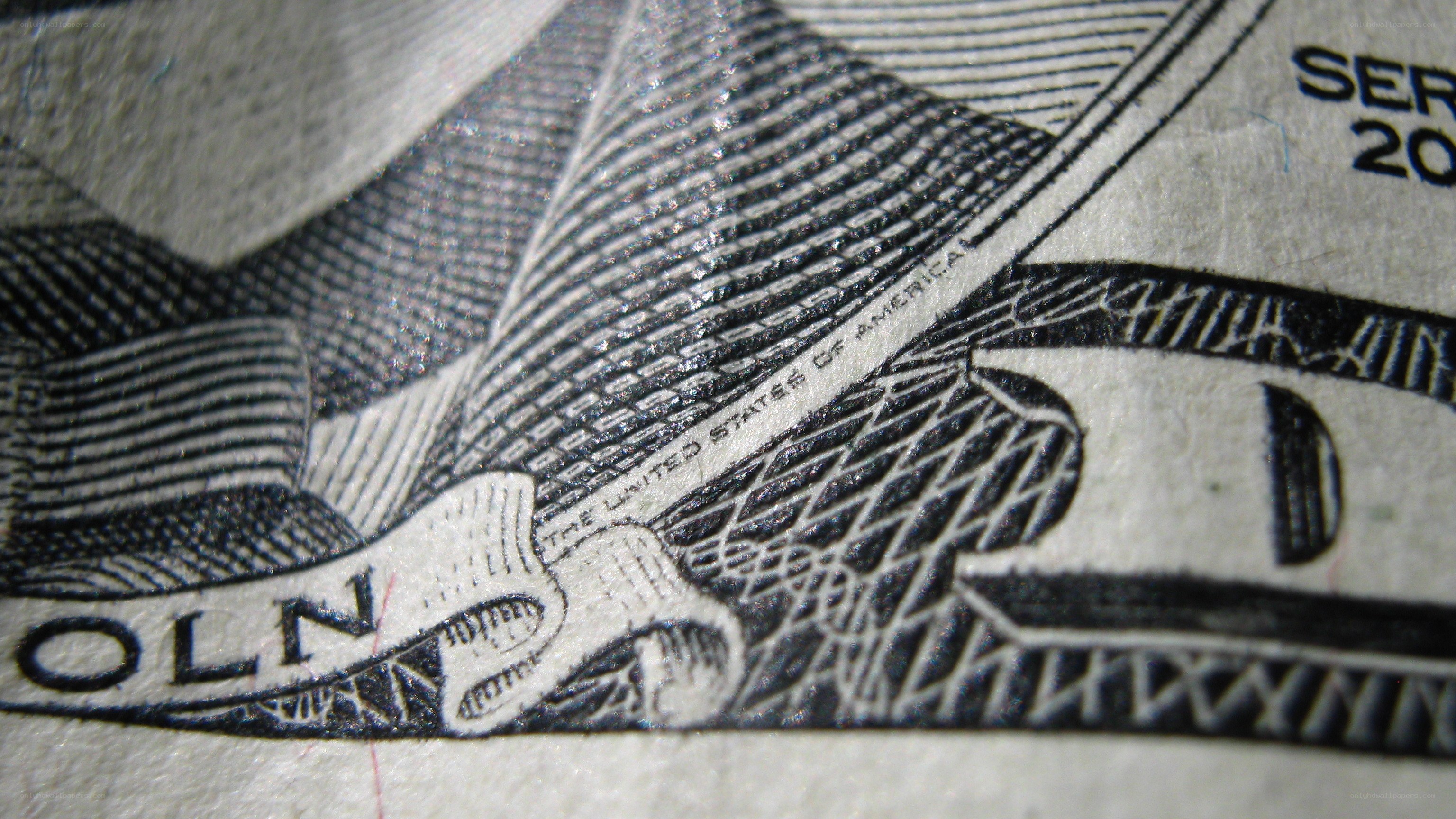 close-up of dollar bill