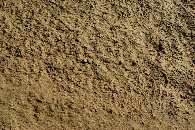 close-up of dry soil texture