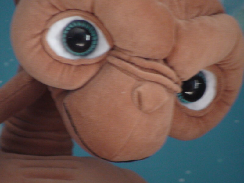 close-up of E.T. plush