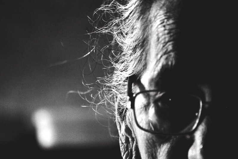 Close-up of Elderly Person