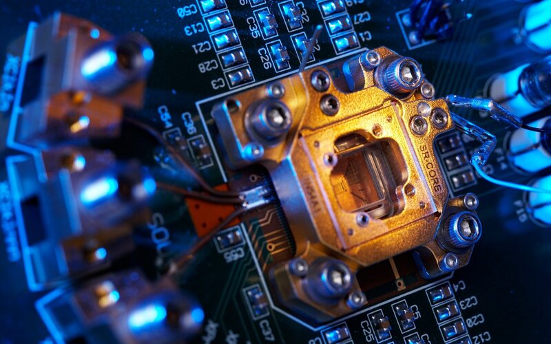 Close-up of electronic circuit board