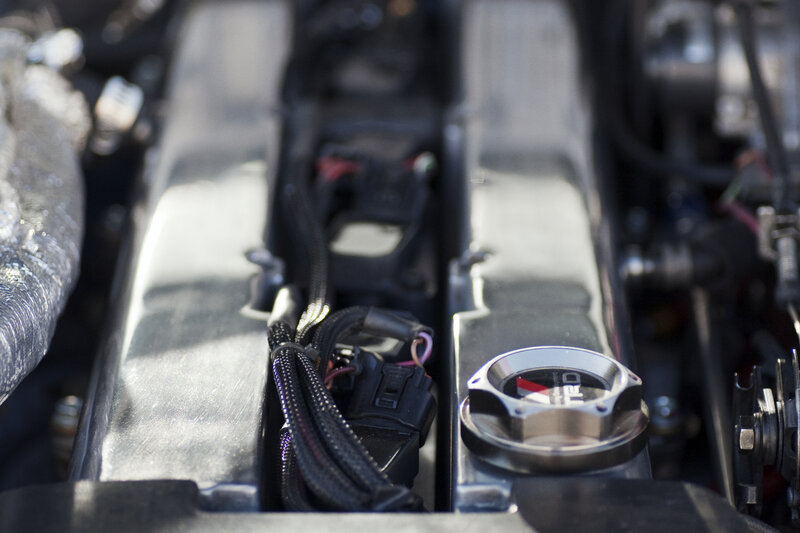 Close-up of Engine Components — Black