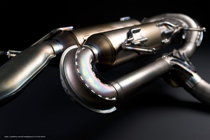 close-up of exhaust system