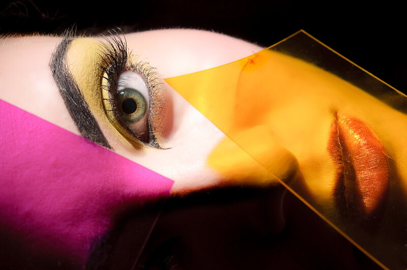 Close-up of Eye and Lips