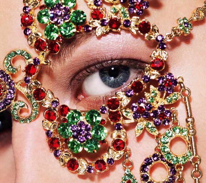 Close-up of Eye with Jewelry