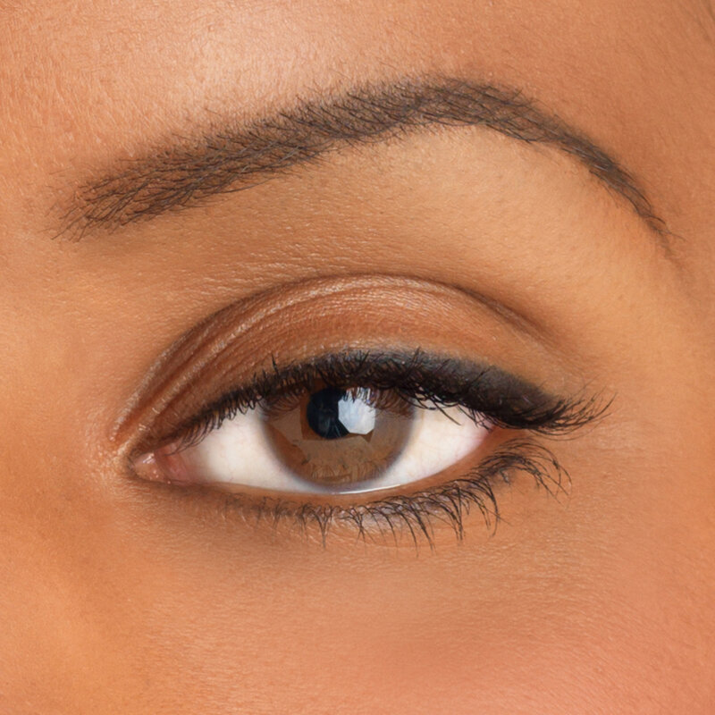 close-up of eye with makeup