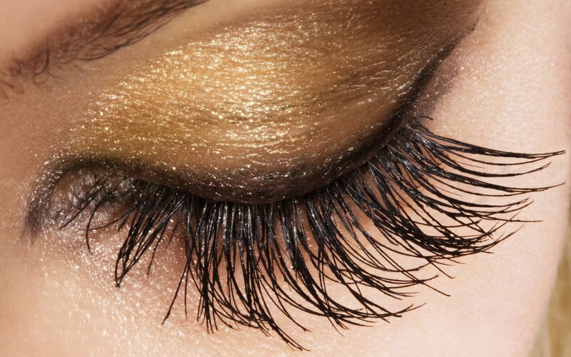 close-up of eye with makeup