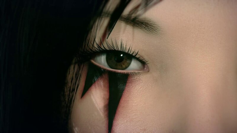 close-up of eye with makeup